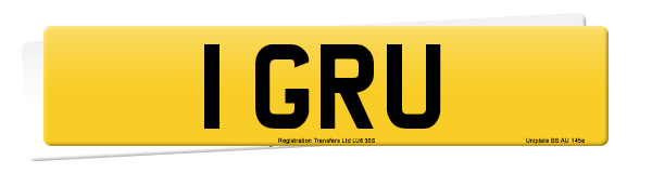 Registration number 1 GRU